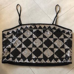 SOLD! Sequin Crop Top